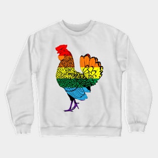 Chicken 3: Rainbow Pride Flag (2022) Crewneck Sweatshirt